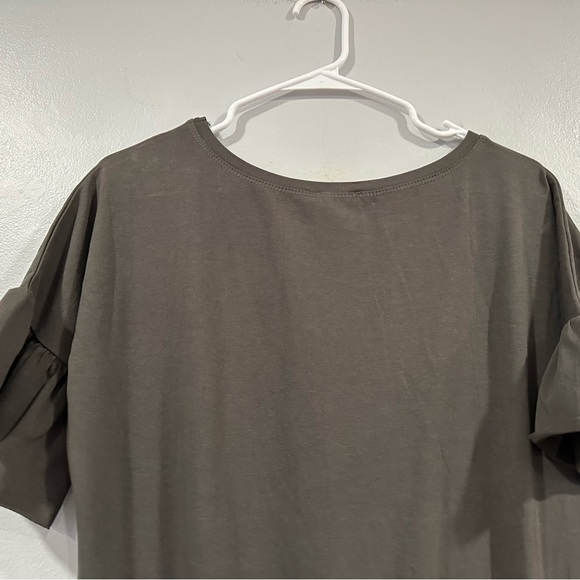 Bella Boutique Gray Tiered Dress One Size - Picture 4 of 5